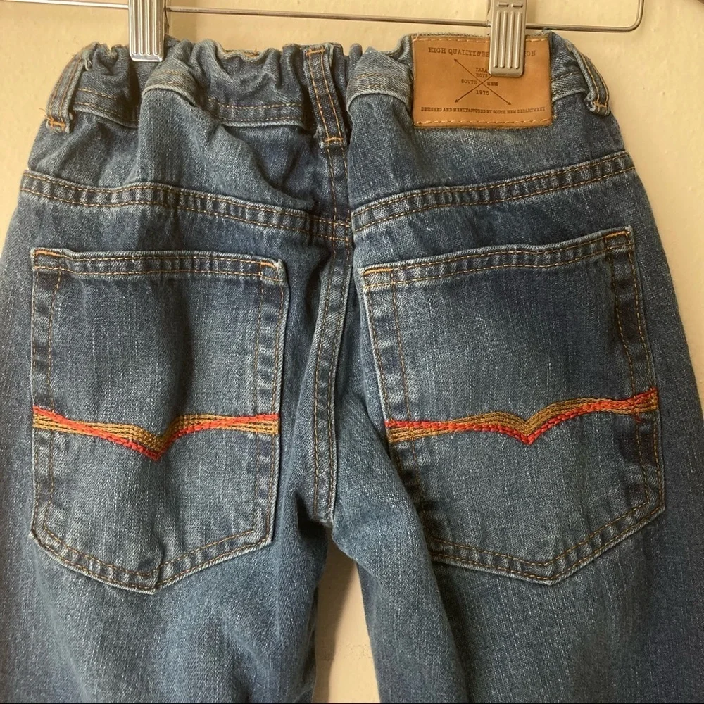 Zara Boys Denim Jeans Adjustable Waist 11/12 100% Cotton